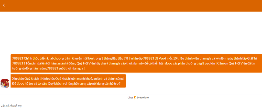 Bộ phận CSKH thuộc 789Bet