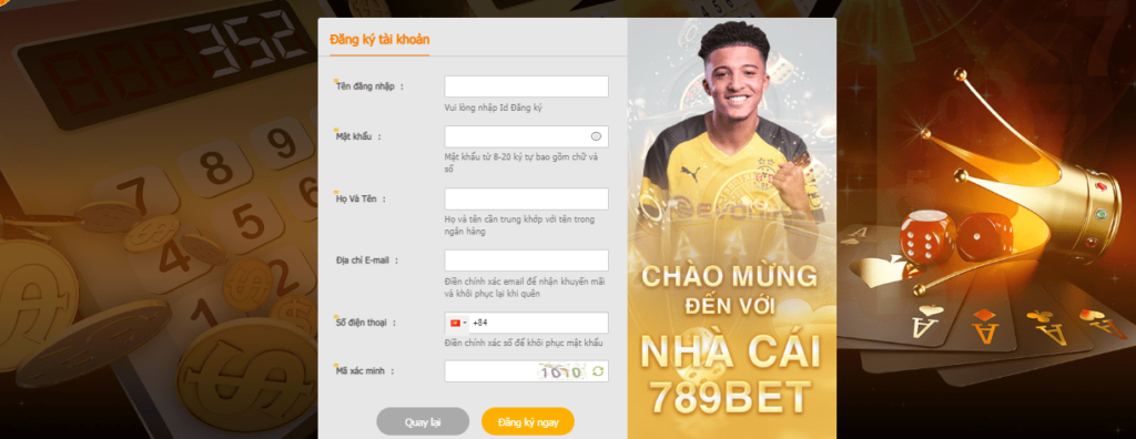Cách đăng ký tài khoản mới