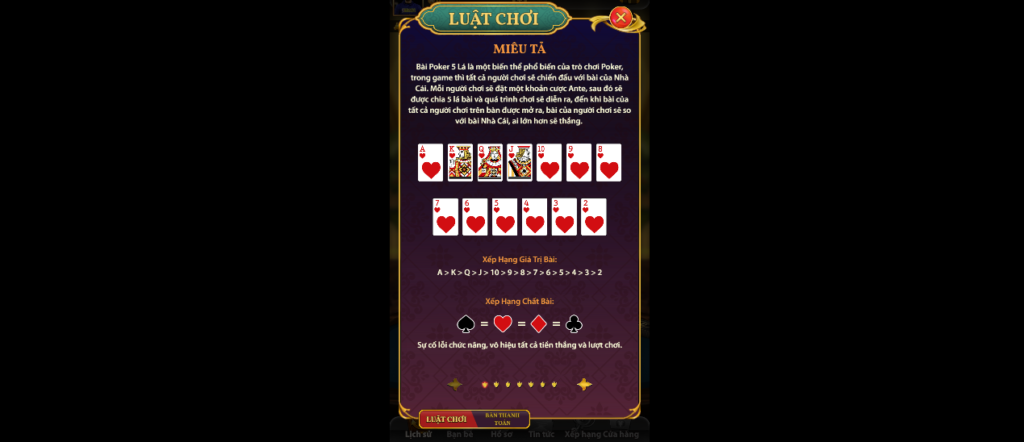 Luật chơi bài poker 789bet