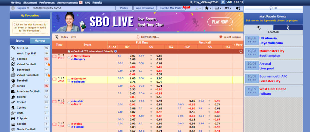 Cá cược thể thao 789bet
