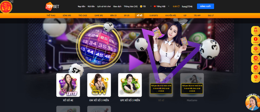 Sảnh xổ số online